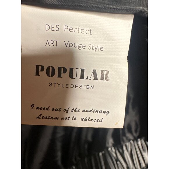 Men’s XL Down Filled Puffer Coat Black Heavy Warm Winter Jacket Streetwear Style - Picture 4 of 5